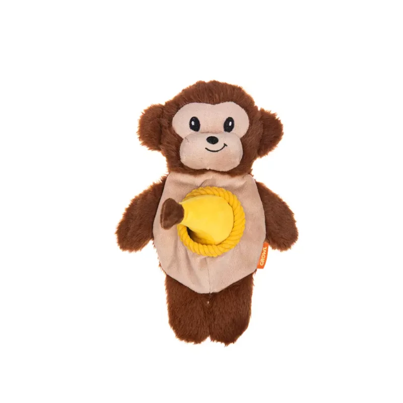Growl Snackerz Affe Plüschspielzeug mit verstecktem Snack - Produktbild 2