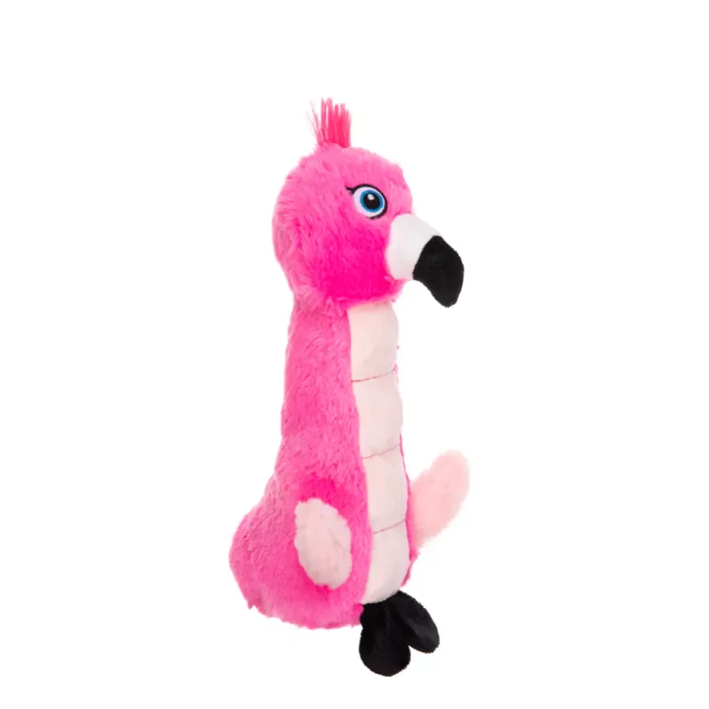 Growl Belly Burdz Flamingo Plüschspielzeug mit Quietschmatte - Produktbild 3