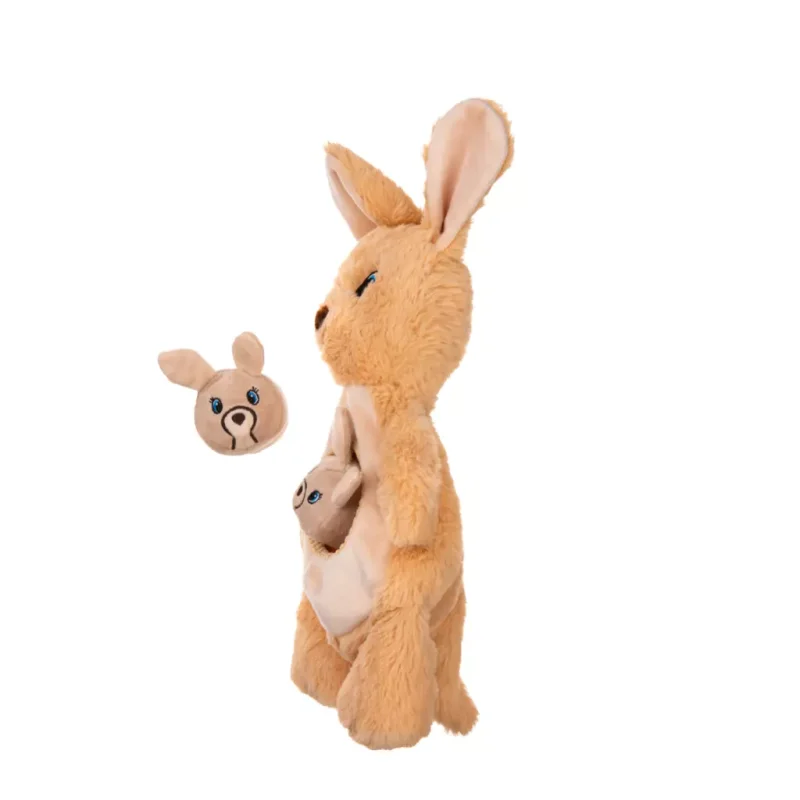 Growl Sidekicks Känguru Plüschspielzeug mit versteckten Mini-Spielzeugen - Produktbild 3