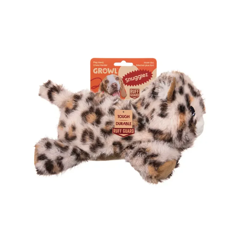 Growl Snugglez Leopard Plüschspielzeug zum Kuscheln - Produktbild 1